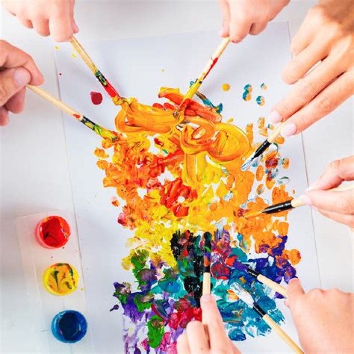 Four Girls Fingerpaint: Exploring Creativity and Artistic Expression