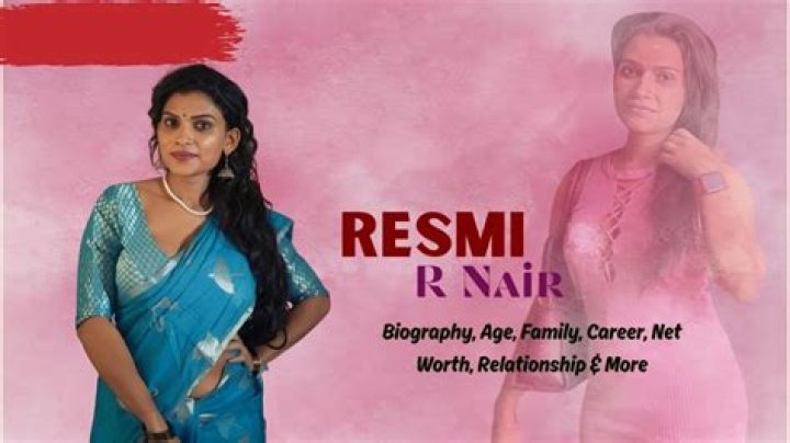 Reshmi R Nair Biography: A Comprehensive Look at Her Life, Career, and Achievements