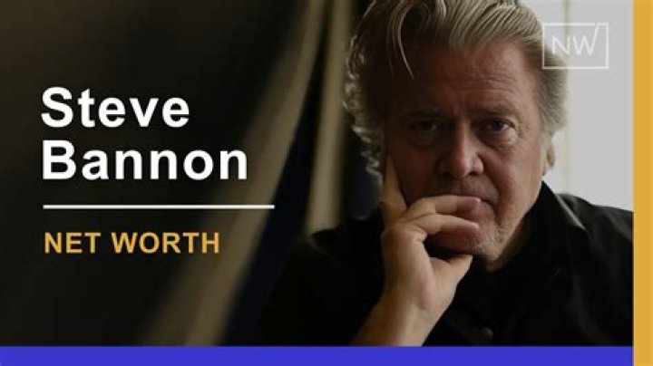 Steve Bannon's Net Worth 2024: A Look into His Financial Profile